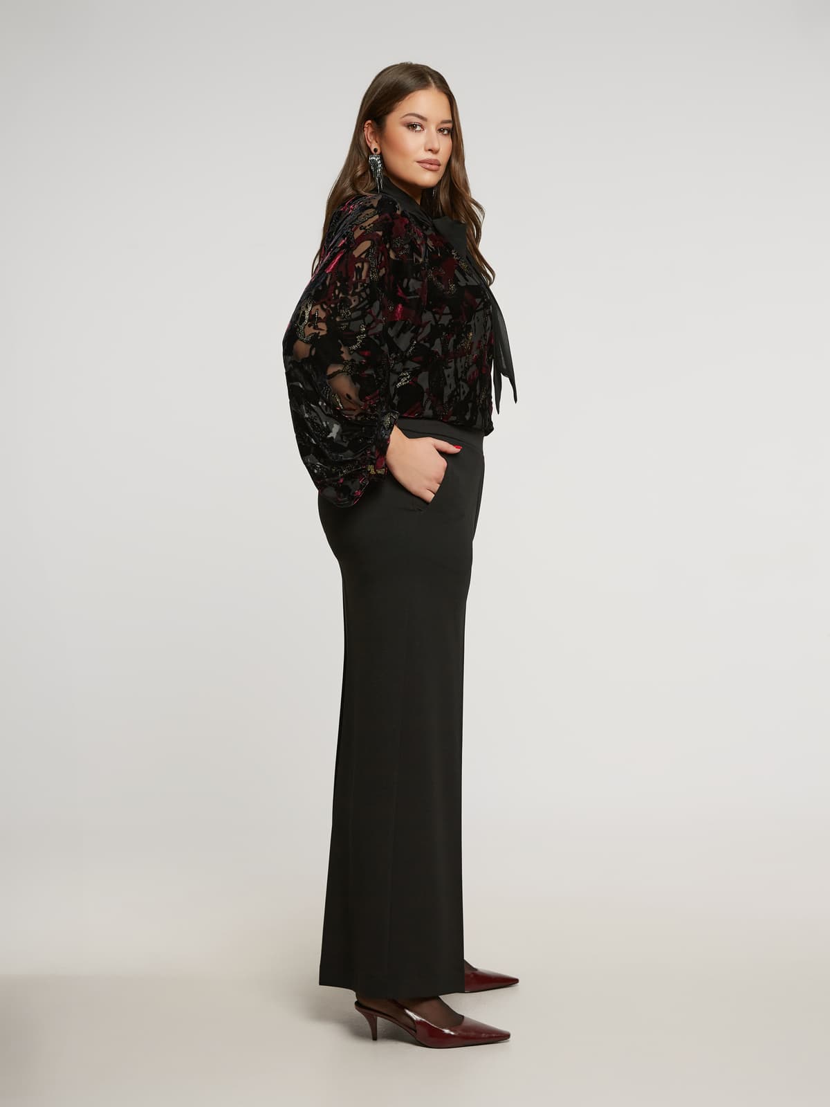 Women's Pants Mat Fashion Black