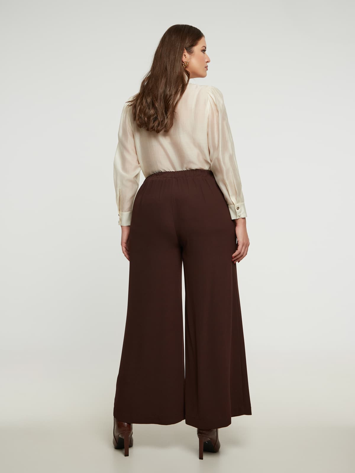 Women's Pants Mat Fashion Brown