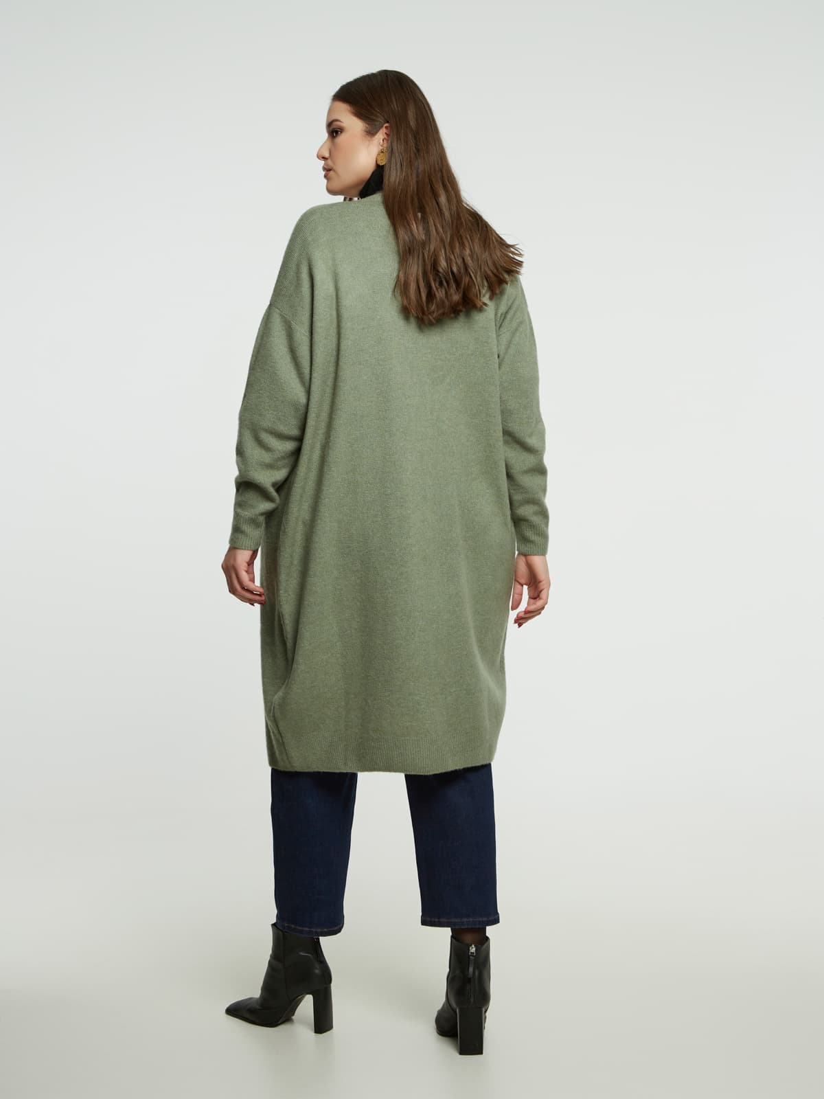 Women's Cardigans Mat Fashion Green