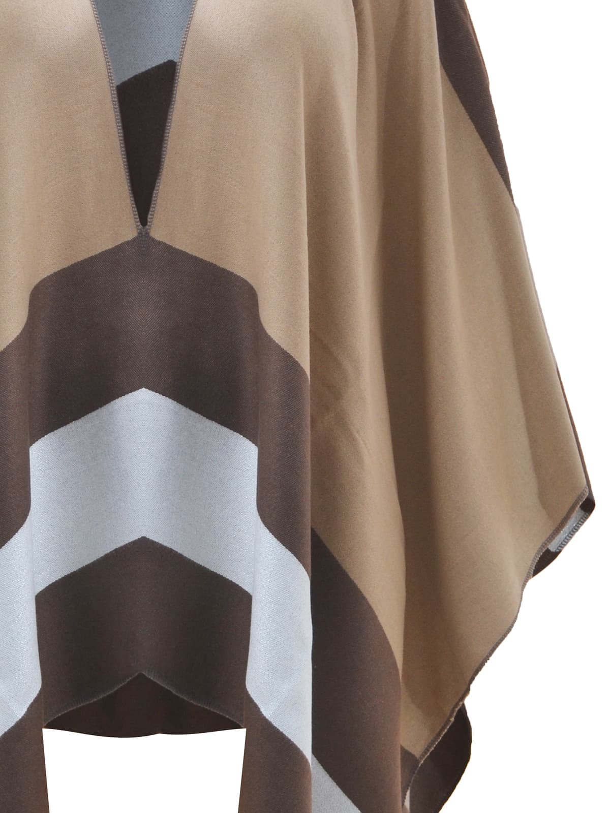 Women's Ponchos Mat Fashion Brown