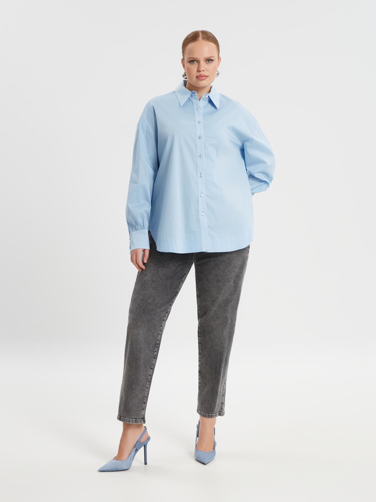 Women's Shirts Mat Fashion Blue