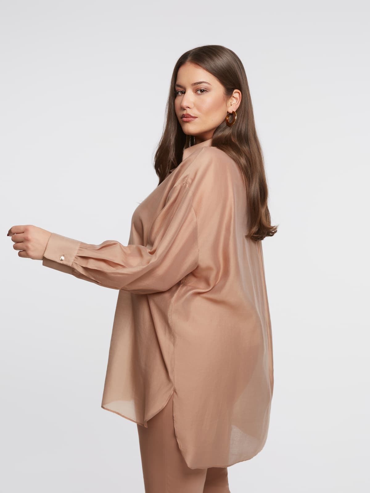 Women's Shirts Mat Fashion Beige