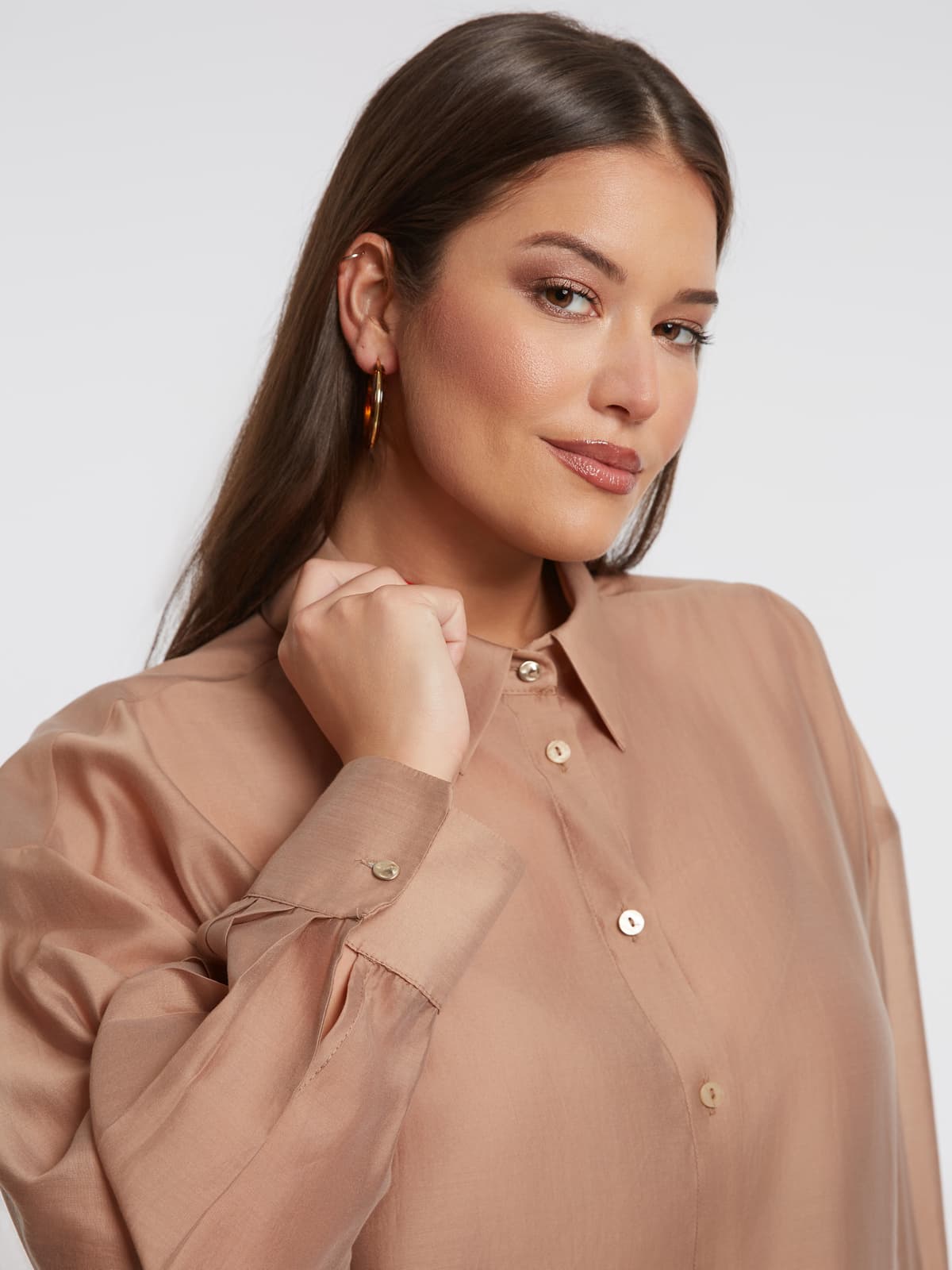 Women's Shirts Mat Fashion Beige