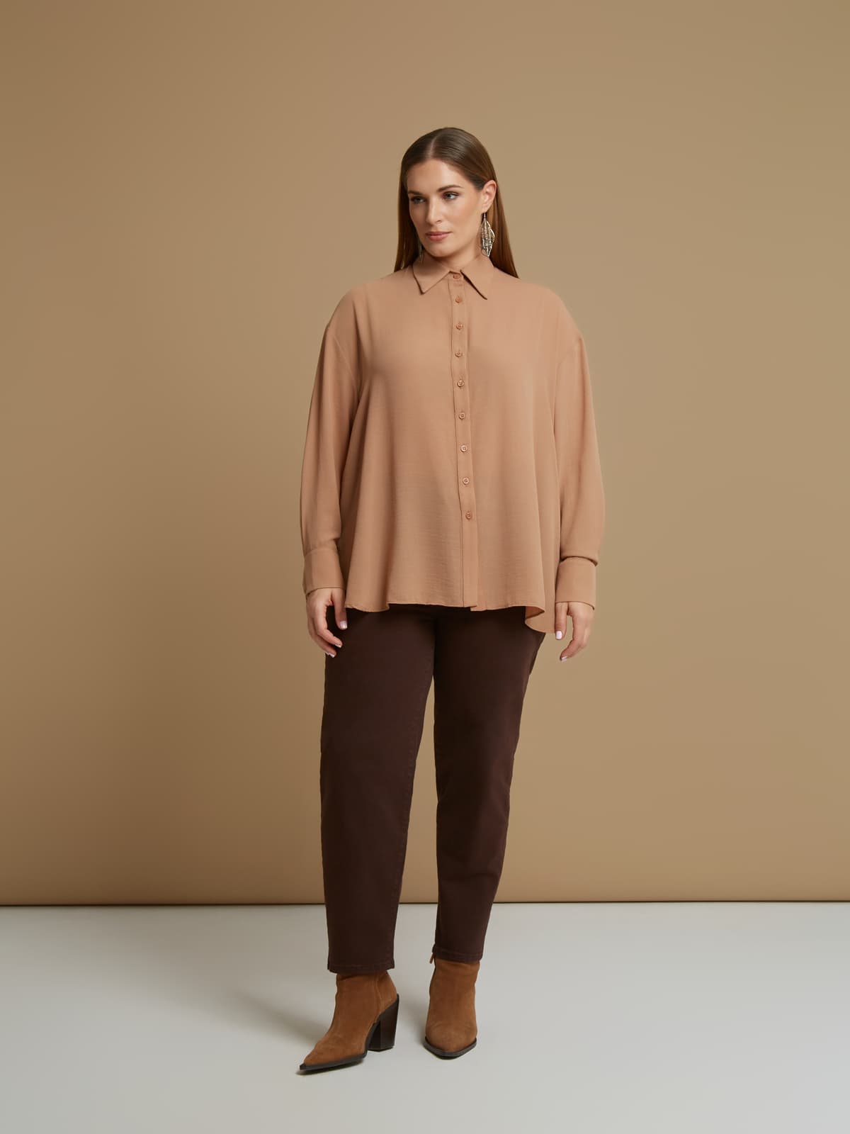 Women's Shirts Mat Fashion Beige