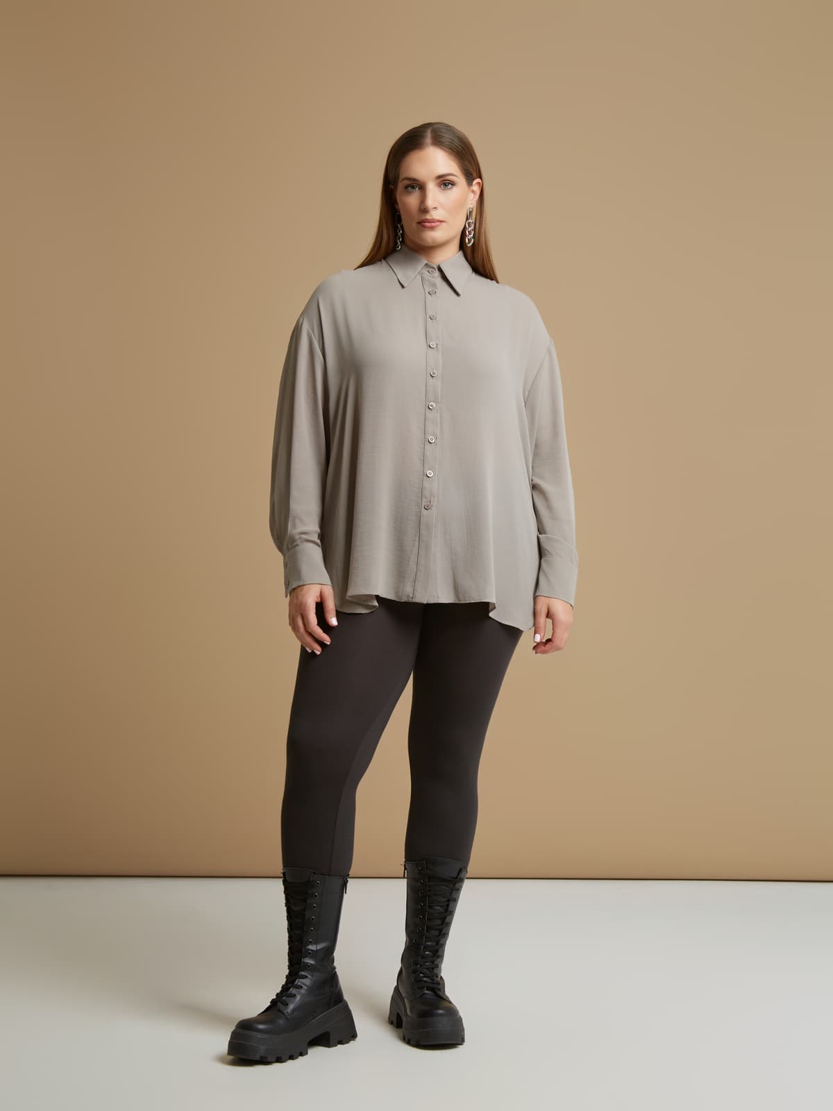 Women's Shirts Mat Fashion Beige