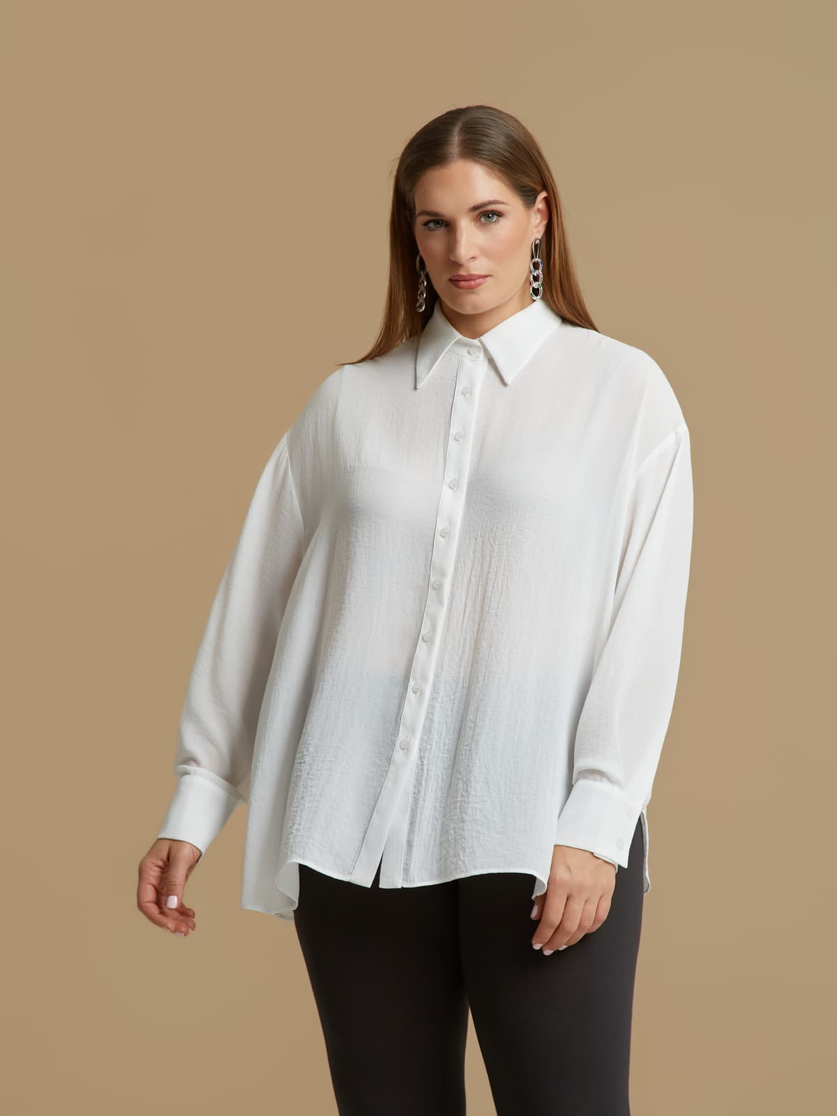 Women's Shirts Mat Fashion Beige