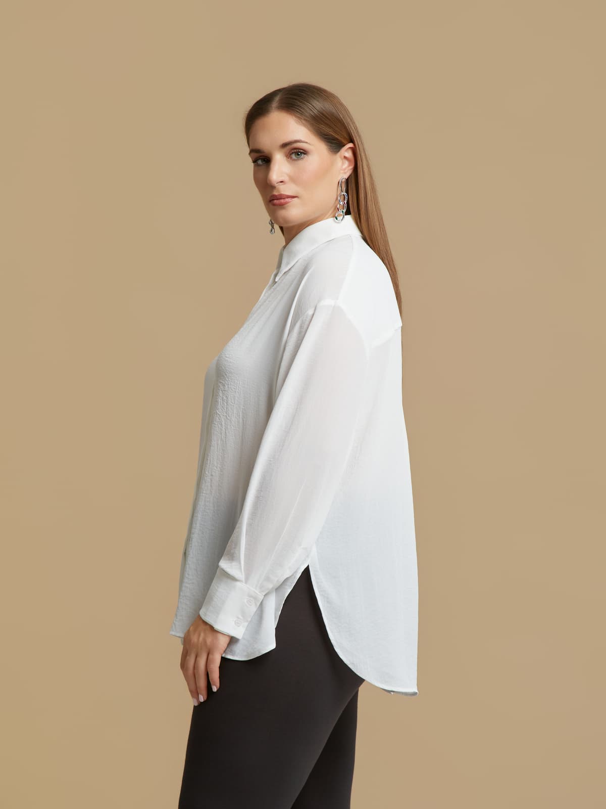 Women's Shirts Mat Fashion Beige