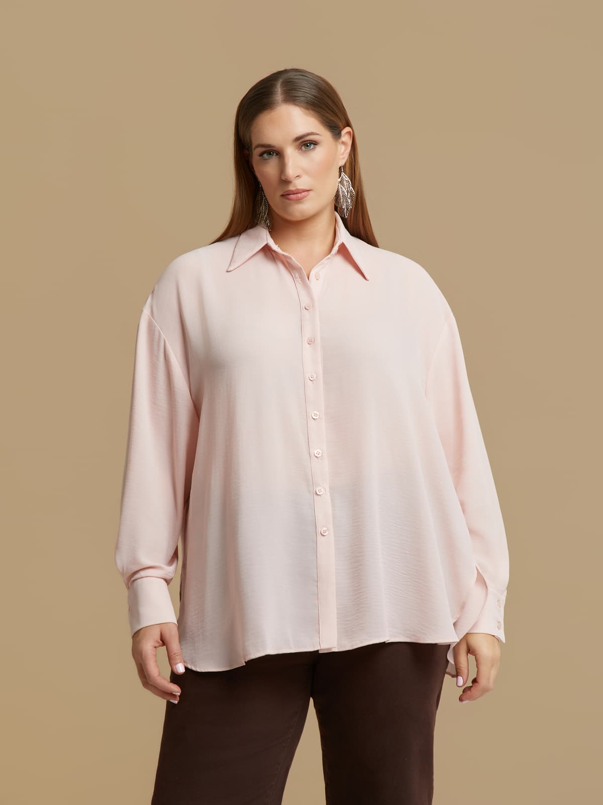Women's Shirts Mat Fashion Pink