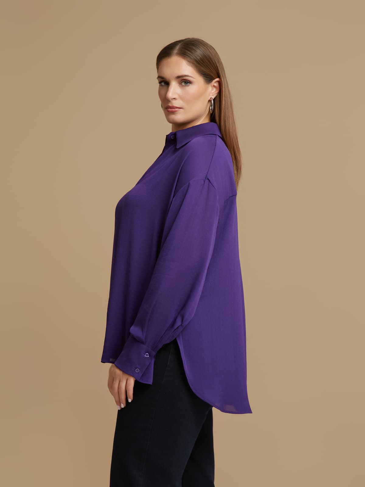 Women's Shirts Mat Fashion Purple