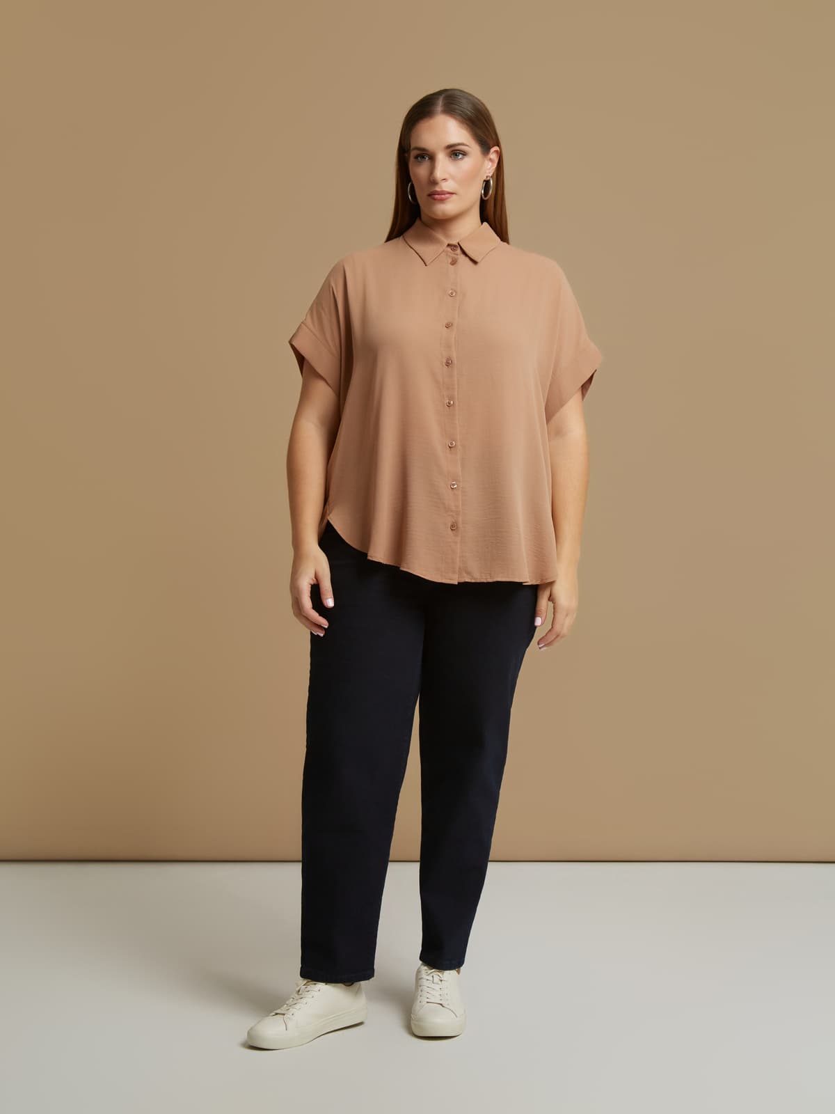 Women's Shirts Mat Fashion Beige
