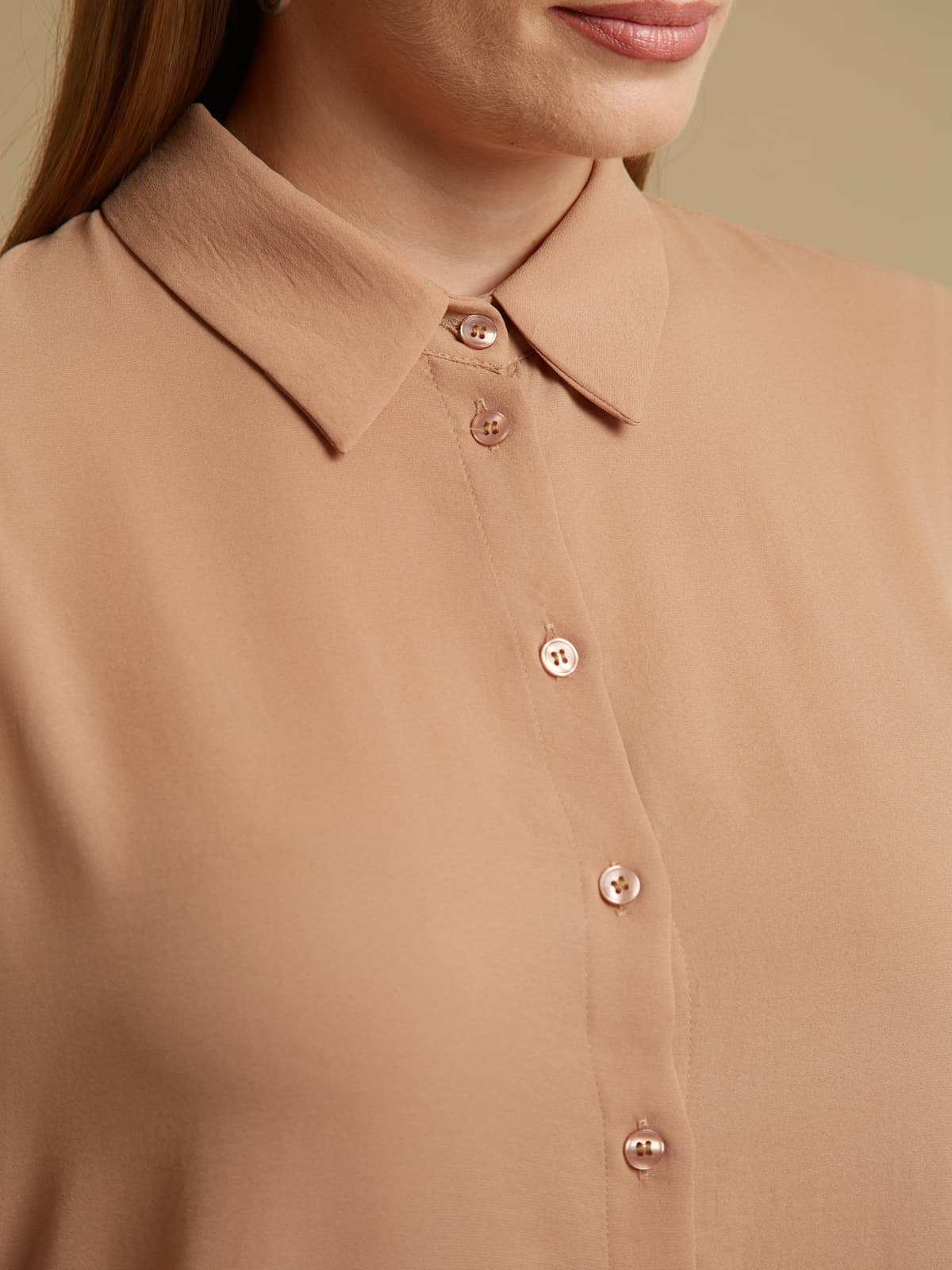 Women's Shirts Mat Fashion Beige