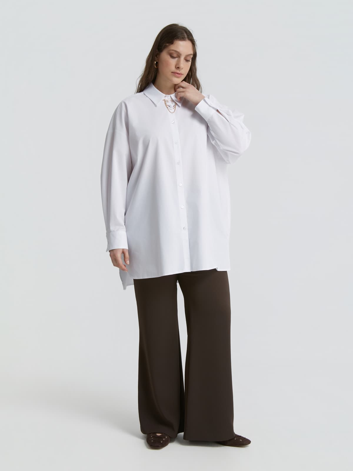 Women's Shirts Mat Fashion White