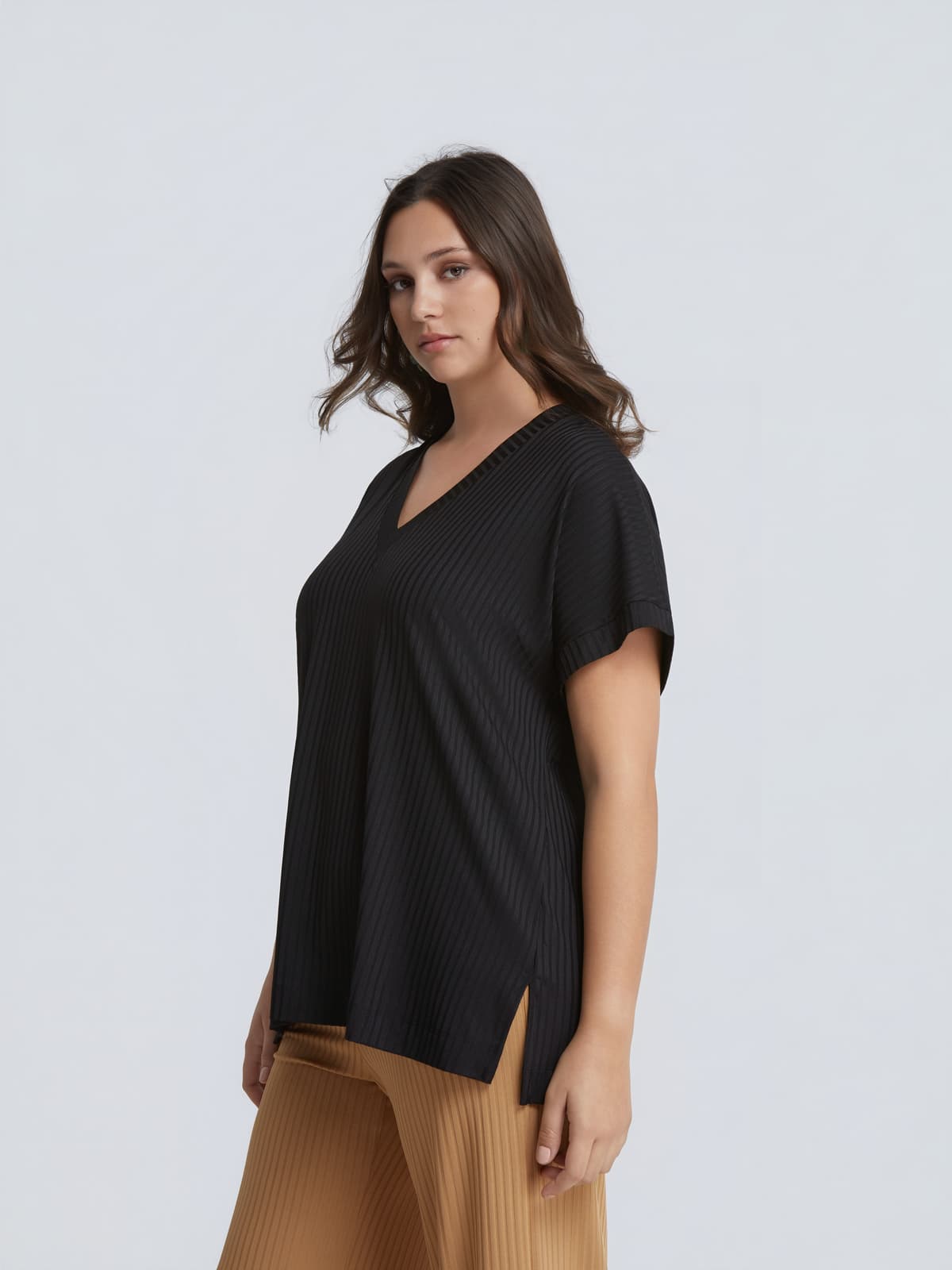 Women's T-Shirts Mat Fashion Black