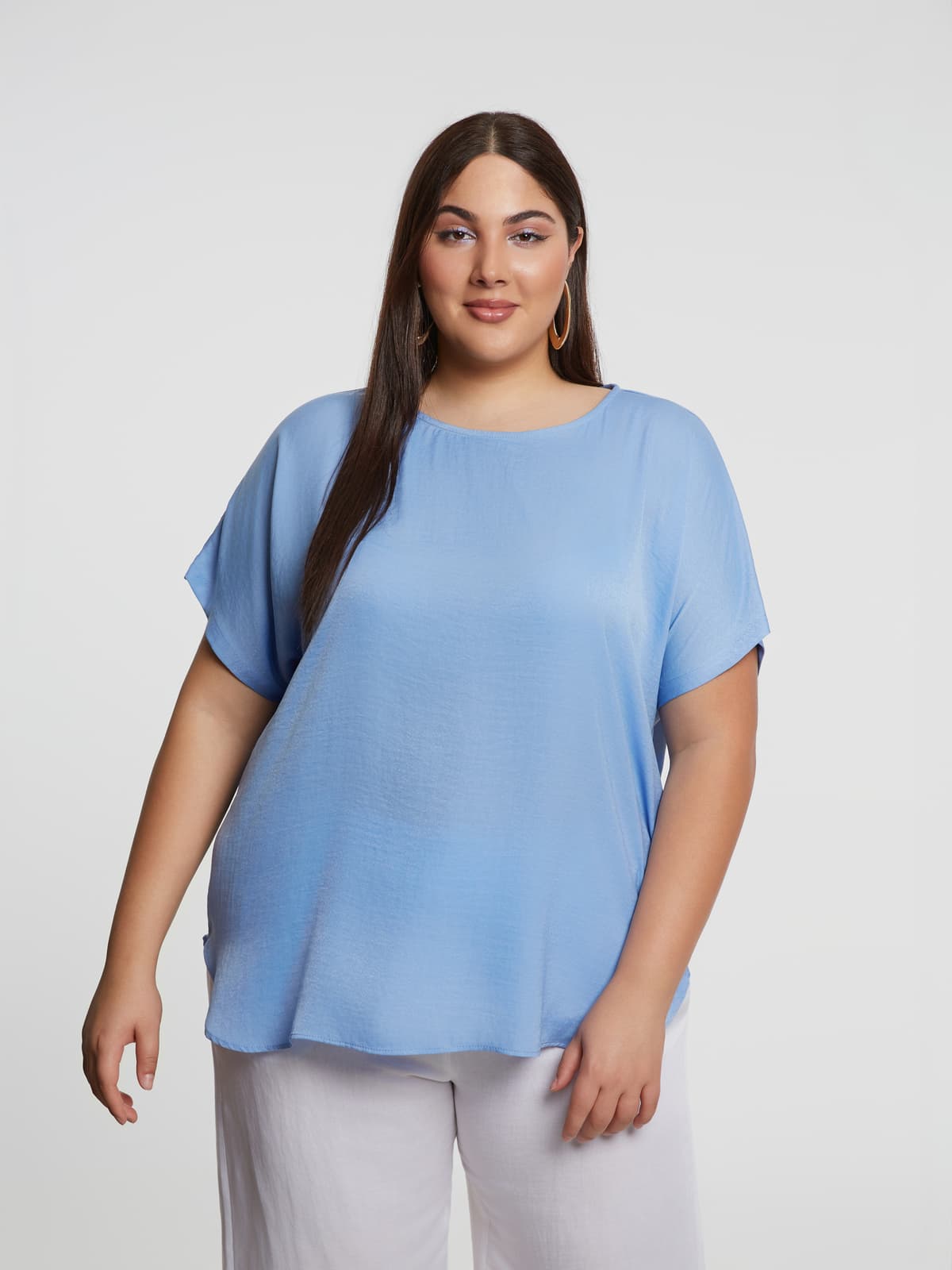 Women's Blouses Mat Fashion Blue