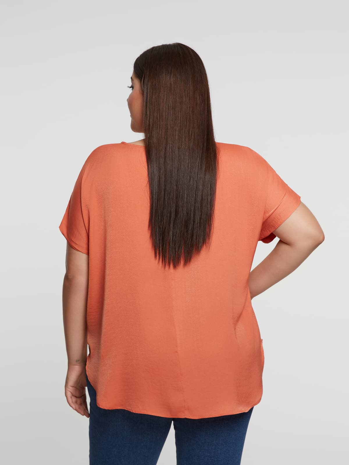 Women's T-Shirts Mat Fashion Orange