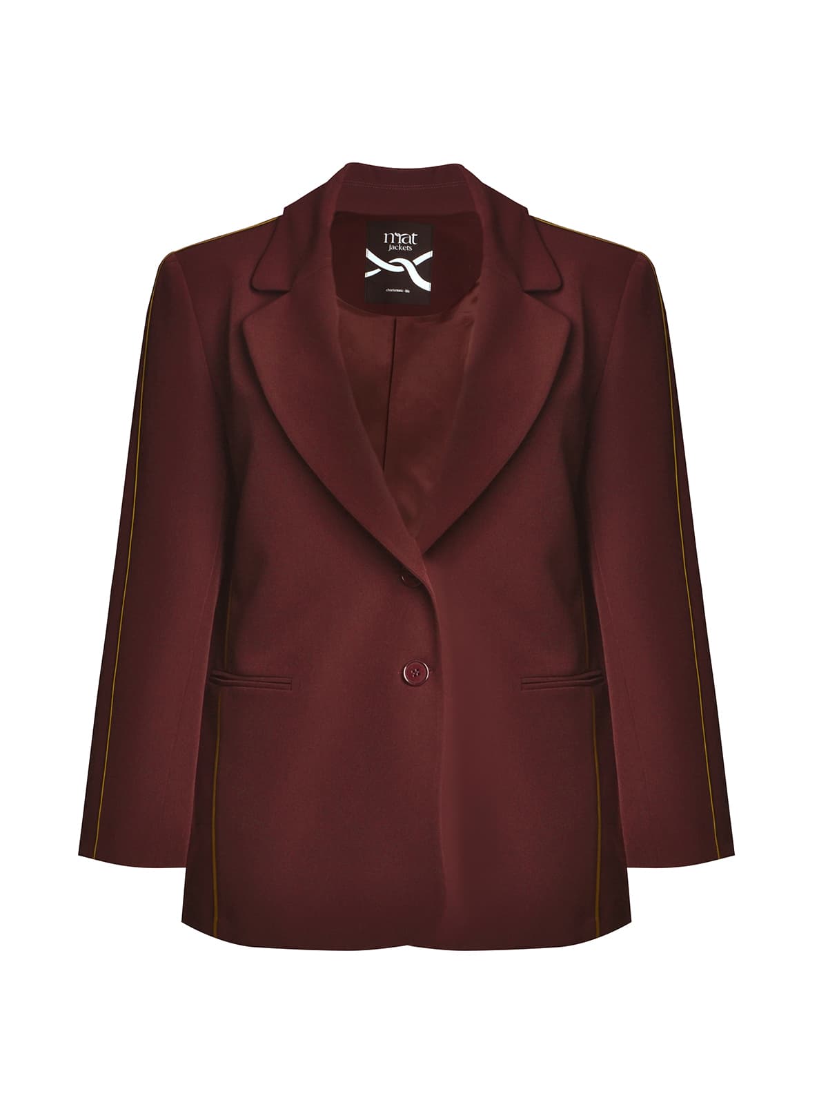 Women's Blazers Mat Fashion Bordeaux