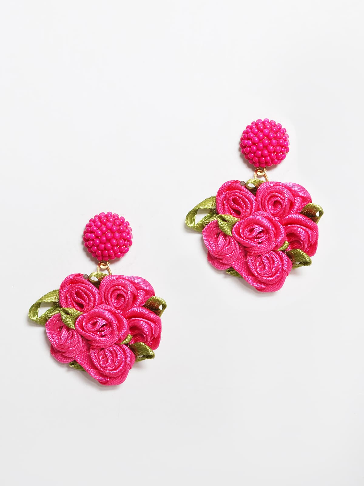 Women's Earrings Mat Fashion Fuchsia