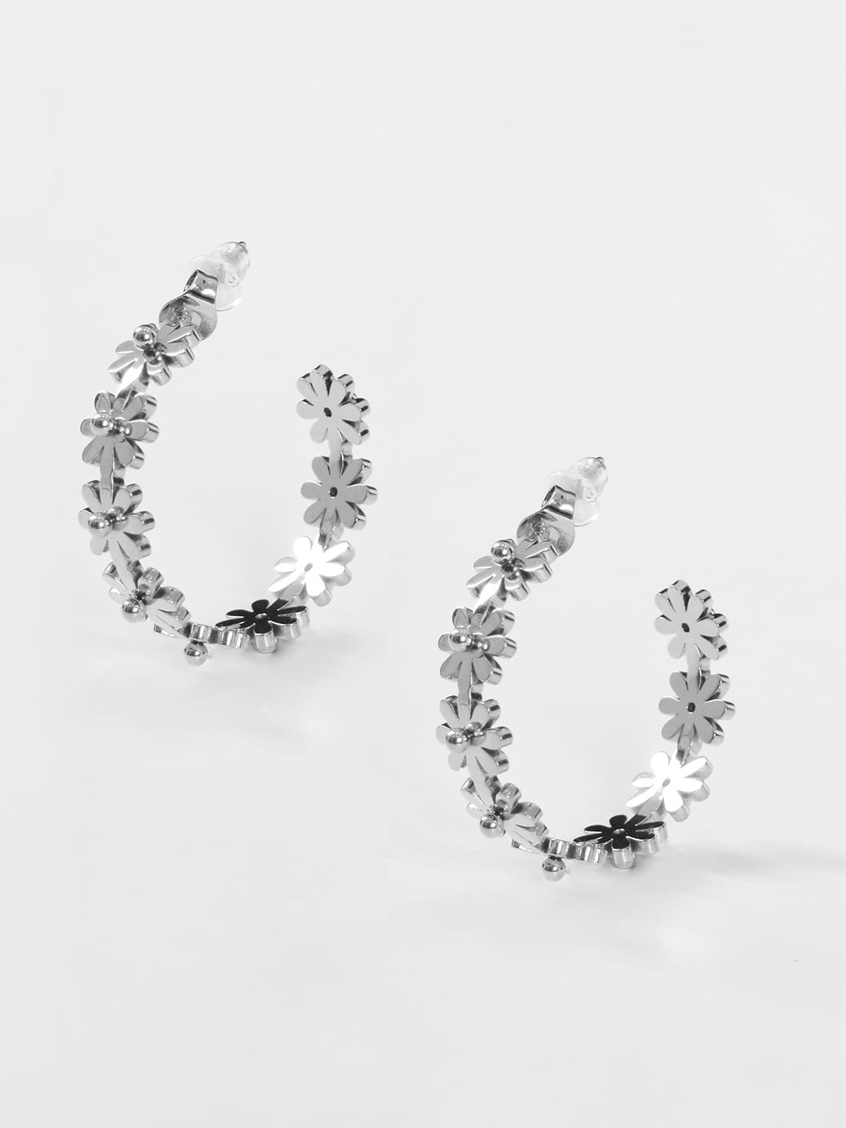 Women's Earrings Mat Fashion Silver