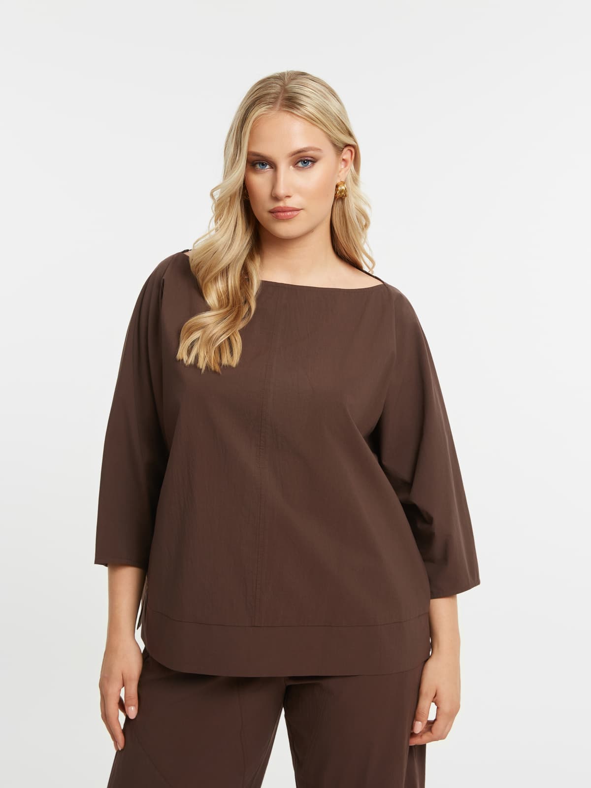 Women's T-Shirts Mat Fashion Brown