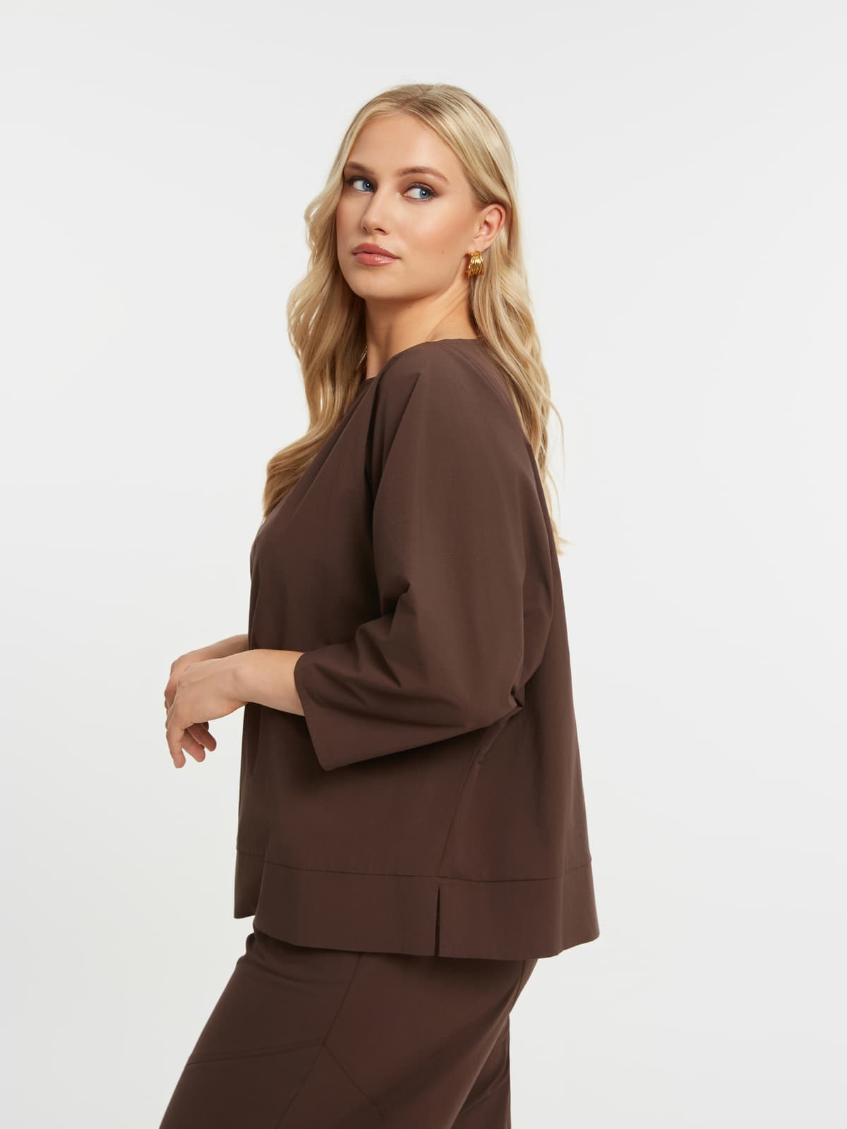 Women's T-Shirts Mat Fashion Brown