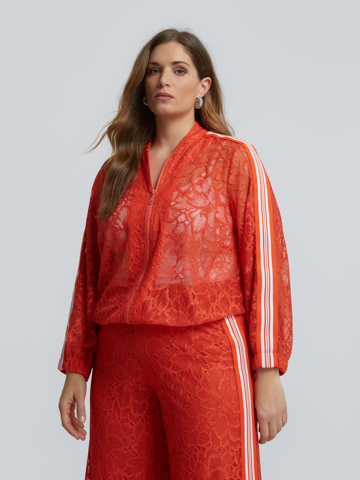 Women's Tracksuits Mat Fashion Orange