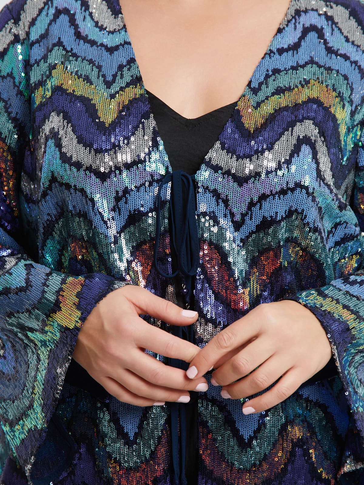 Women's Cardigans Mat Fashion Blue