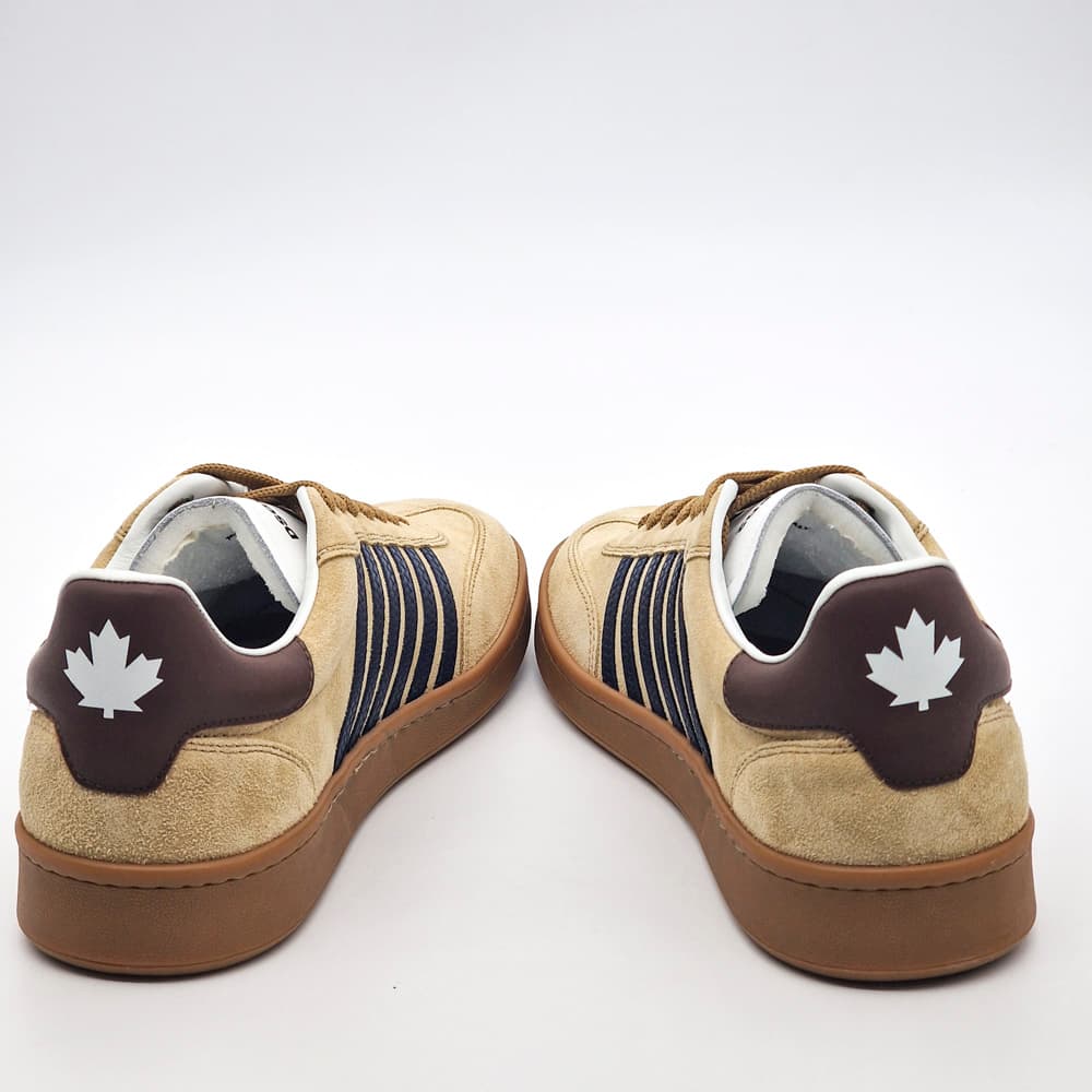 Ανδρικά Δερμάτινα Boxer Sneakers Μπεζ Dsquared2 W24SNM036414170001-M2969