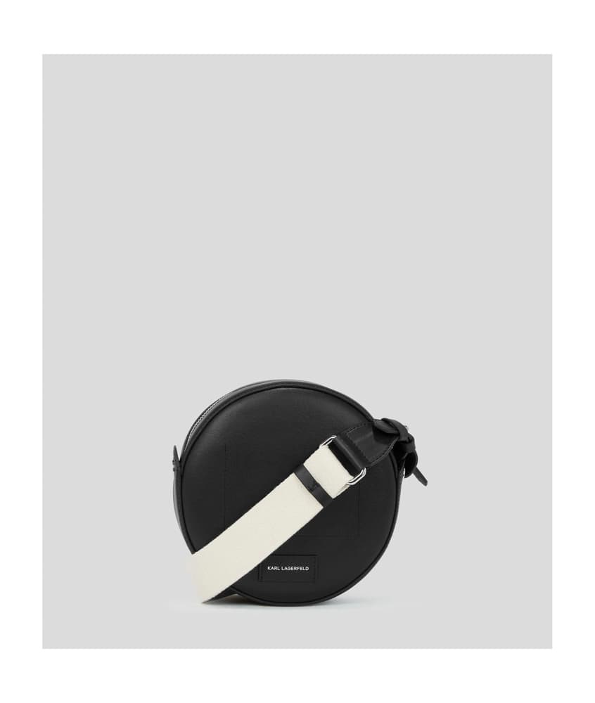 Γυναικεία Δερμάτινη K/Circle Τσάντα Χιαστί Μαύρη Karl Lagerfeld 231W3054-A999 BLACK