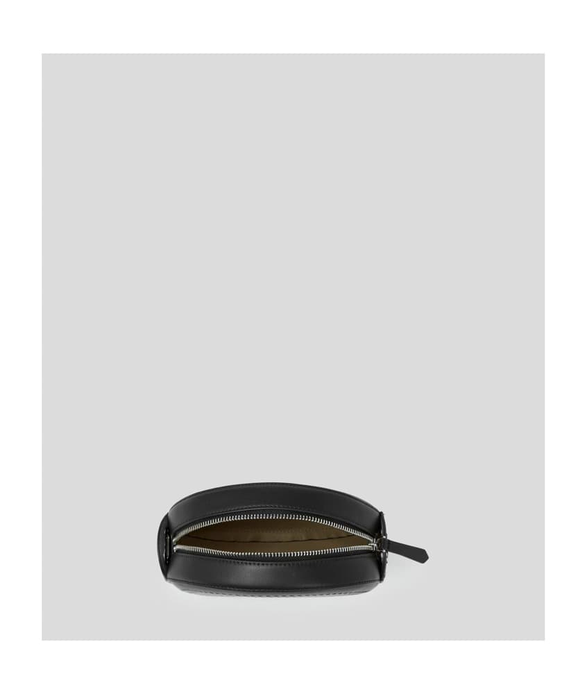 Γυναικεία Δερμάτινη K/Circle Τσάντα Χιαστί Μαύρη Karl Lagerfeld 231W3054-A999 BLACK