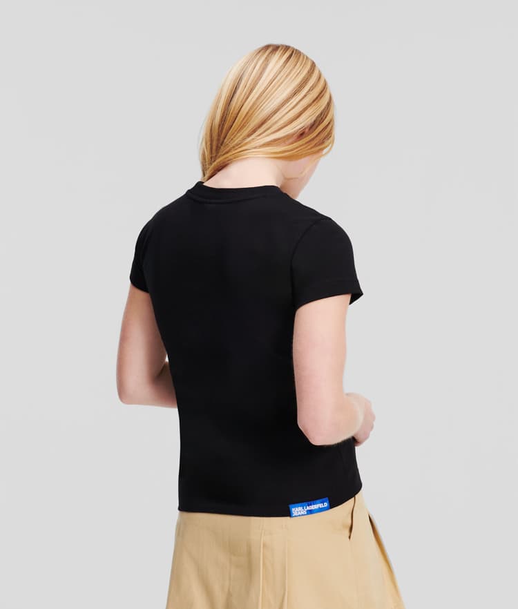 Γυναικείο Slim T-shirt Μαύρο Karl Lagerfeld Jeans 241J1700-J101 BLACK