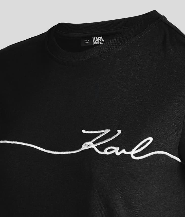 Γυναικείο Seasonal Logo T-Shirt Μαύρο Karl Lagerfeld 245W1706-999 BLACK