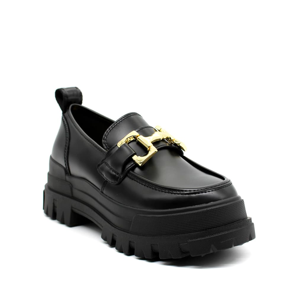 Γυναικεία Aspha Loafers Μαύρα Buffalo BUF1624065-BLACK GOLD