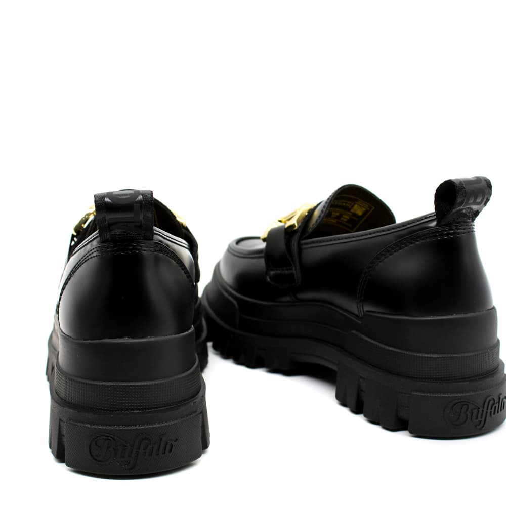 Γυναικεία Aspha Loafers Μαύρα Buffalo BUF1624065-BLACK GOLD