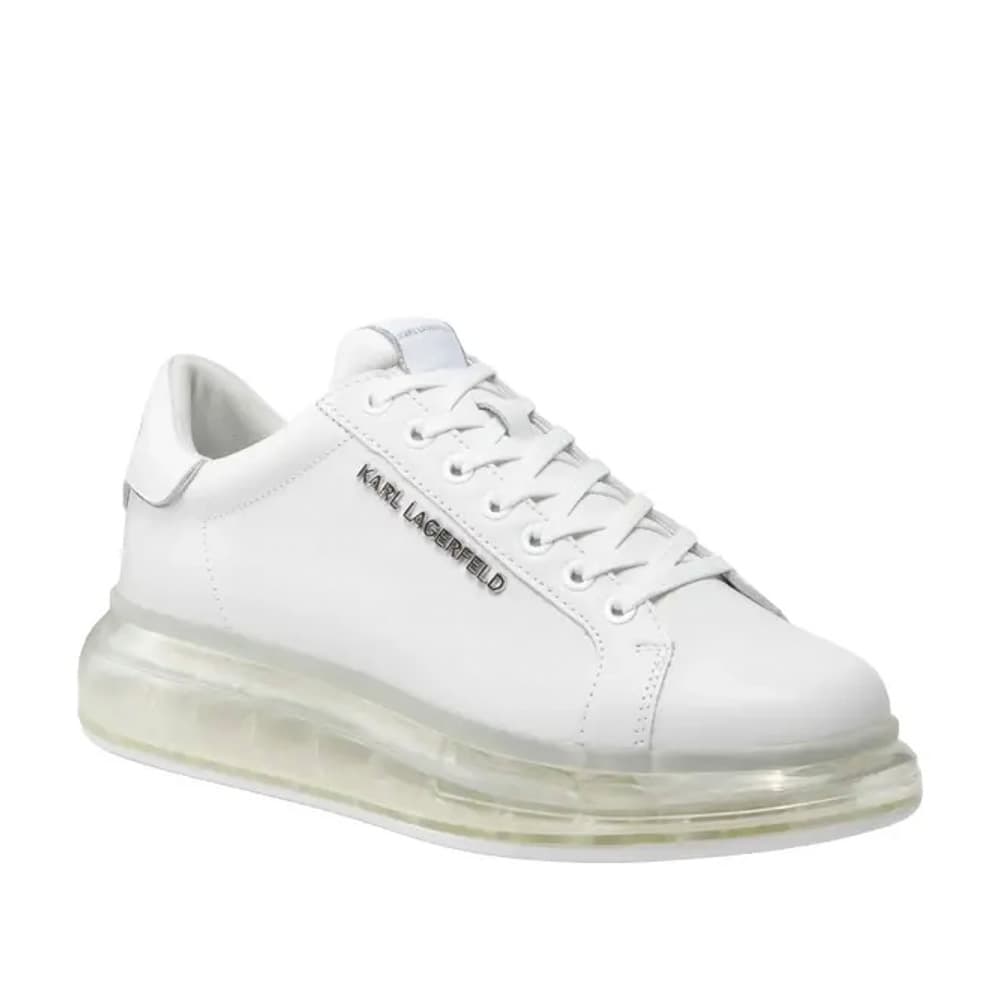 Ανδρικά Δερμάτινα Shine Sneakers Λευκά Karl Lagerfeld KL52625A-11W WHITE
