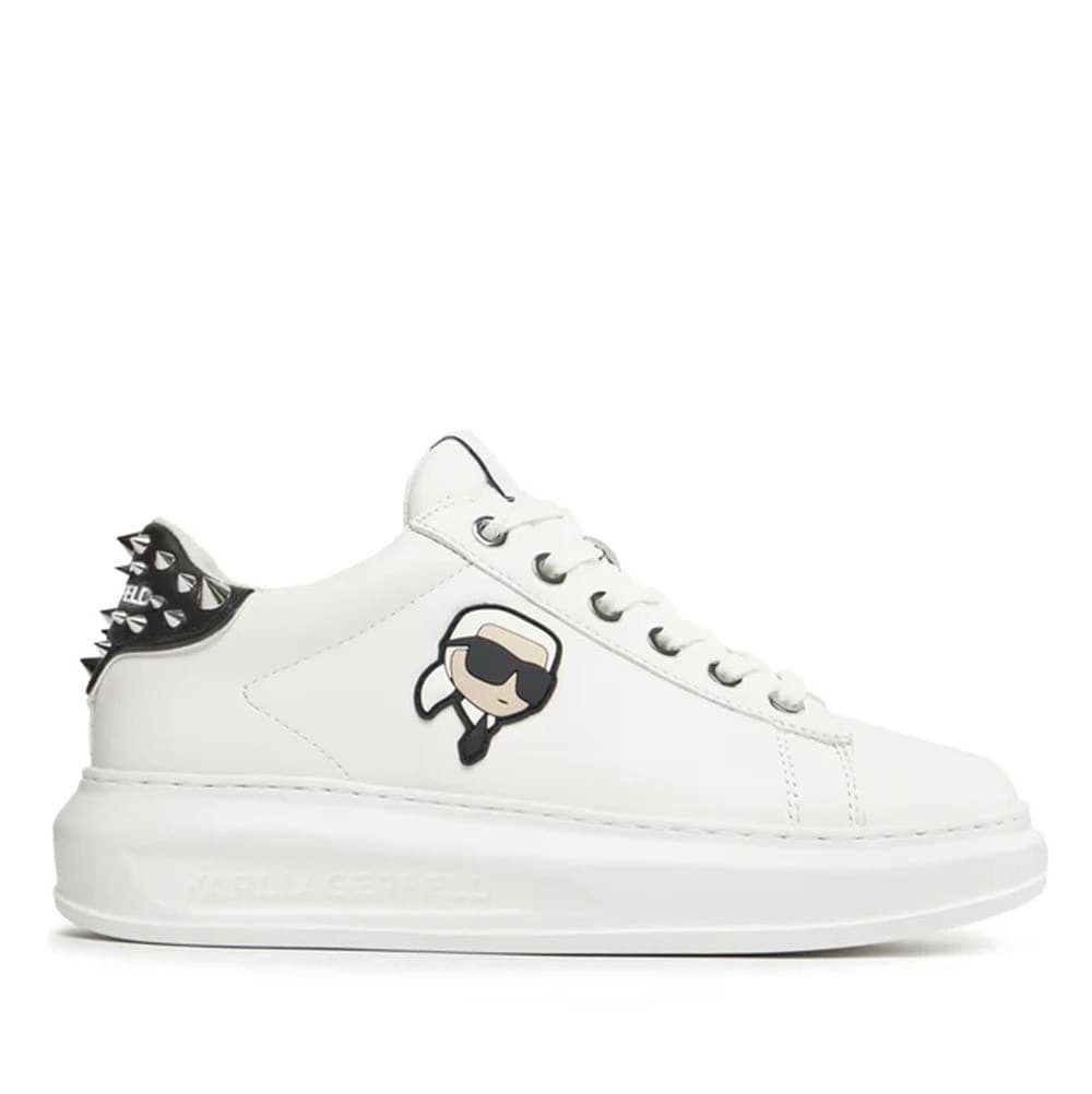 Γυναικεία Δερμάτινα NFT Stud Tab Sneakers Μαύρα Karl Lagerfeld KL62529N-000 BLACK