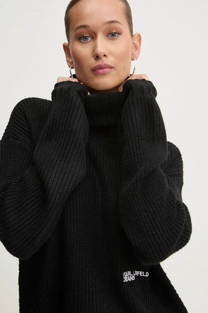 Γυναικείο Ζιβάγκο Πουλόβερ Μαύρο Karl Lagerfeld Jeans 246J2003-J101 BLACK