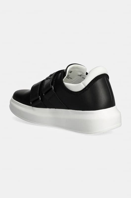 Γυναικεία Δερμάτινα Jamiah Slip On Sneakers Μαύρα DKNY K3422734-9073