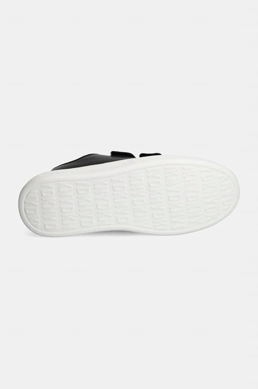 Γυναικεία Δερμάτινα Jamiah Slip On Sneakers Μαύρα DKNY K3422734-9073