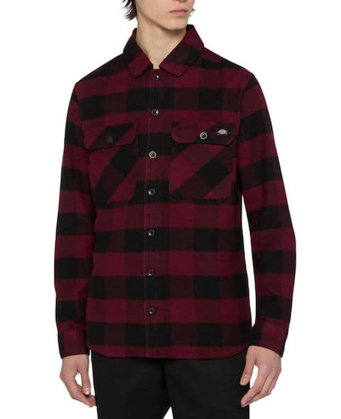 Πουκάμισο με μακριά μανίκια Dickies NEW SACRAMENTO SHIRT BLACK