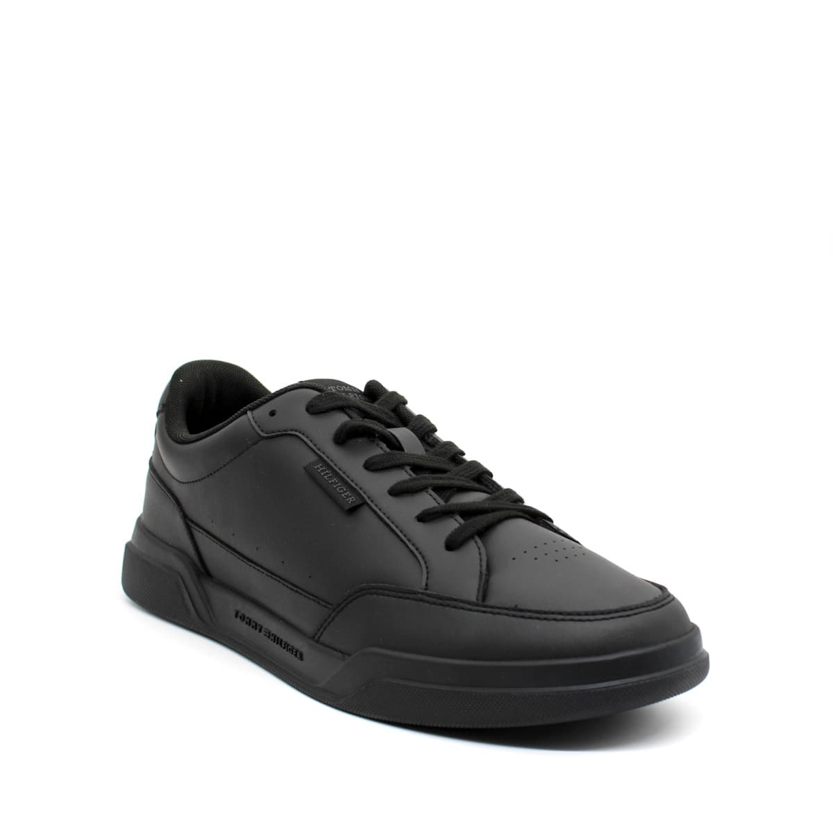 Ανδρικά Δερμάτινα Monotype Sneakers Μαύρα Tommy Hilfiger FM0FM05205-BDS