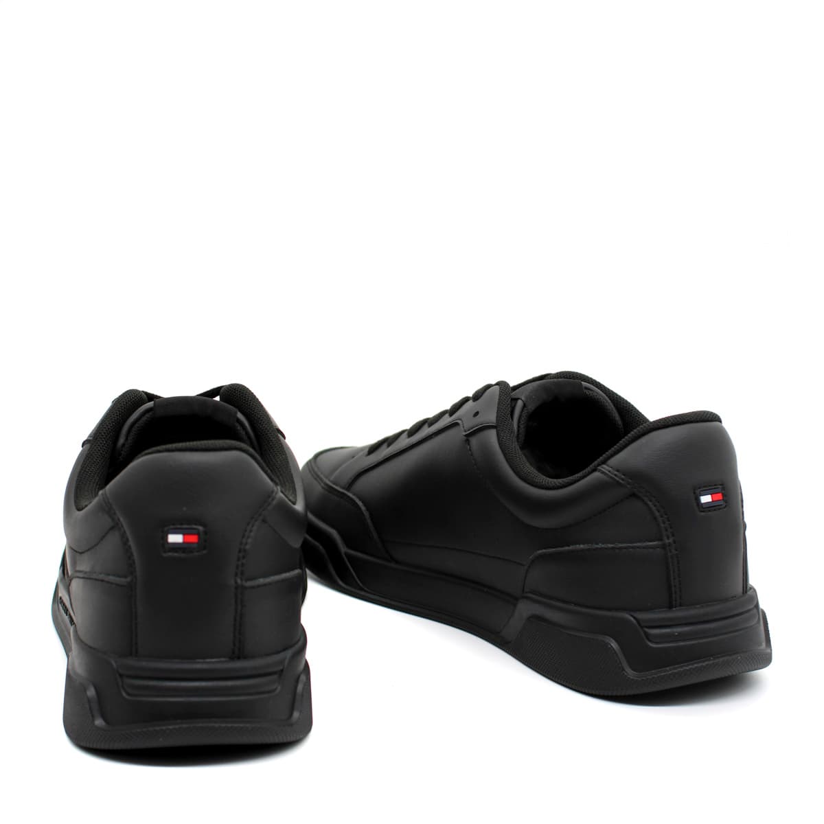 Ανδρικά Δερμάτινα Monotype Sneakers Μαύρα Tommy Hilfiger FM0FM05205-BDS