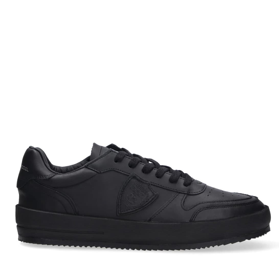 Ανδρικά Δερμάτινα Nice Sneakers Μαύρα Philippe Model VNLUV004-NOIR NOIR