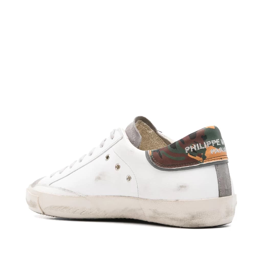 Ανδρικά Δερμάτινα Prsx Tennis Sneakers Λευκά Philippe Model PRLUVCT1-BLANC VERT