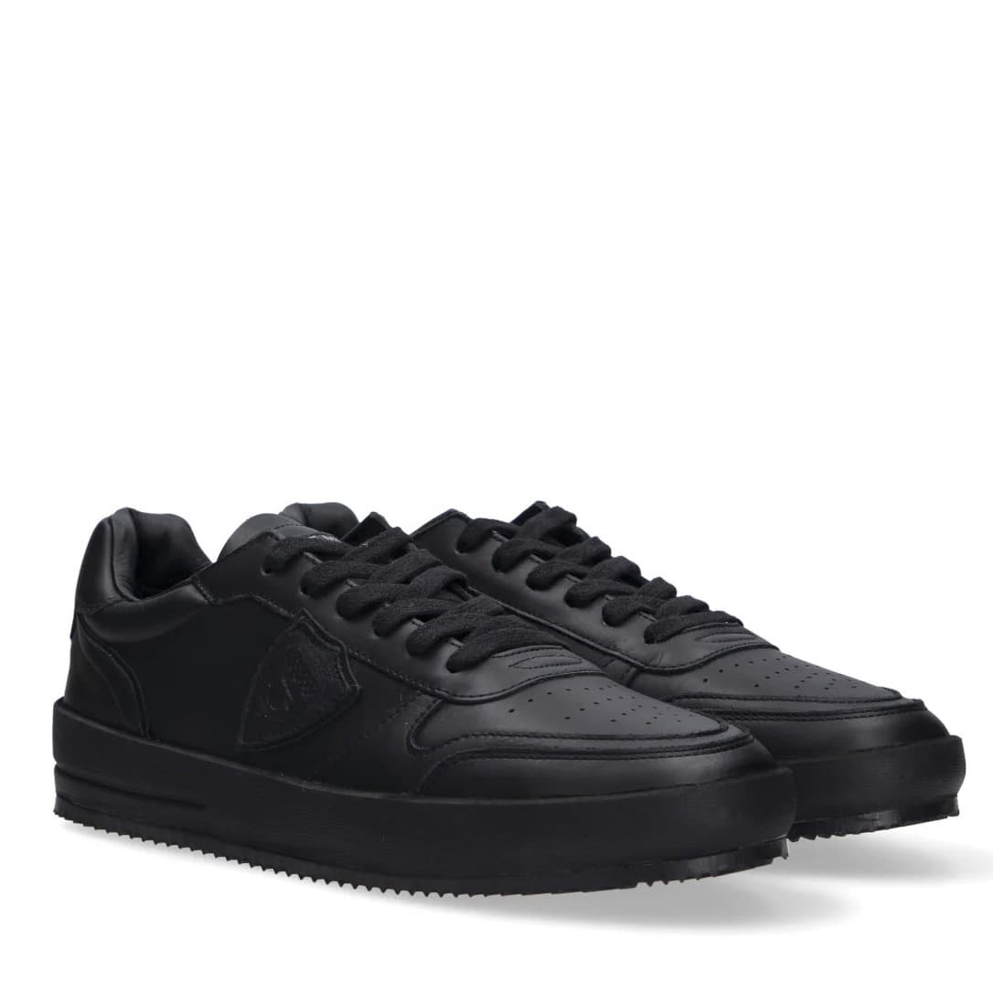 Ανδρικά Δερμάτινα Nice Sneakers Μαύρα Philippe Model VNLUV004-NOIR NOIR