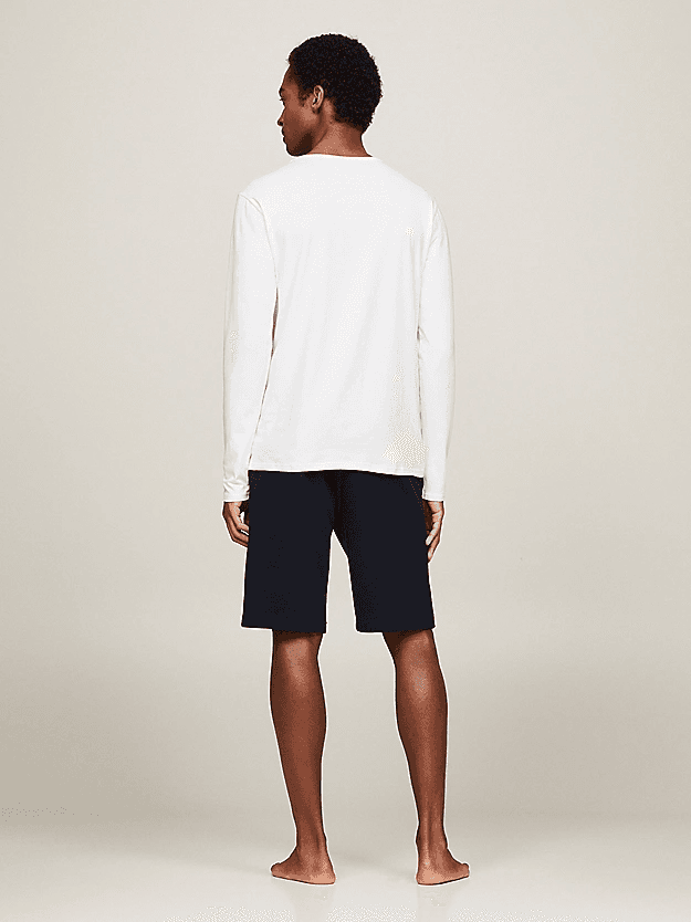 Ανδρικό Σετ Μακρυμάνικα T-shirt 3 Τεμαχίων Λευκό Tommy Hilfiger UM0UM03022-0WT