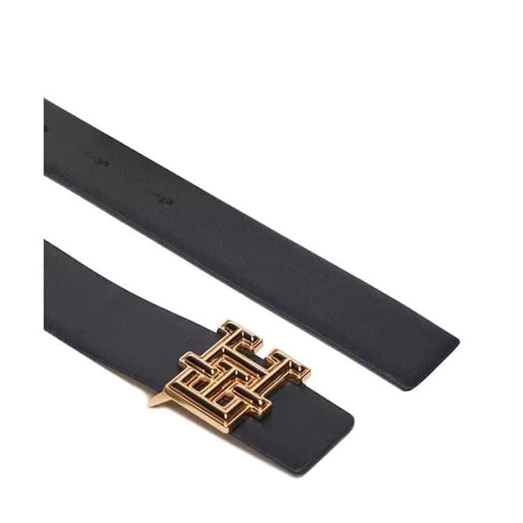 Γυναικεία Δερμάτινη TH Monogram Ζώνη Διπλής Όψεως Navy Μπλε/Γκρι Tommy Hilfiger AW0AW16604-0GZ