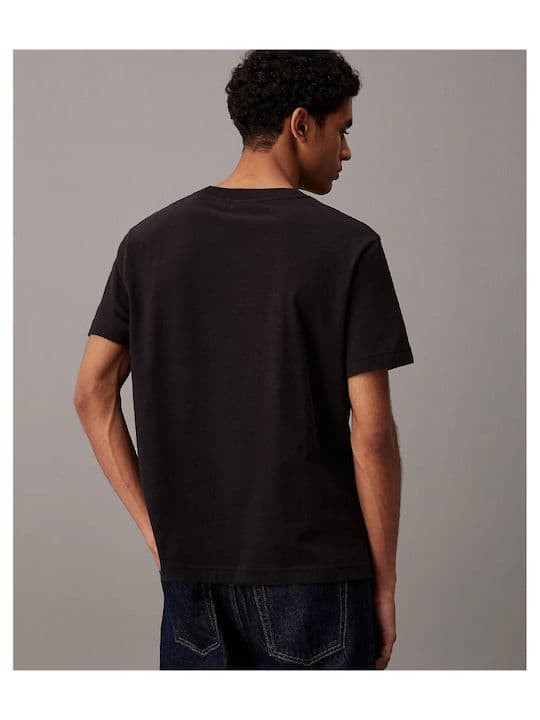 Ανδρικό Chenille Monologo T-shirt Μαύρο Calvin Klein J30J326158-BEH