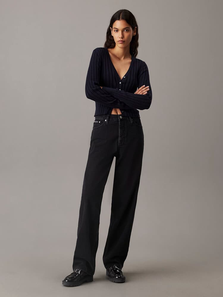 Γυναικείο 90's Loose Τζιν Μαύρο Calvin Klein J20J225389-1BY