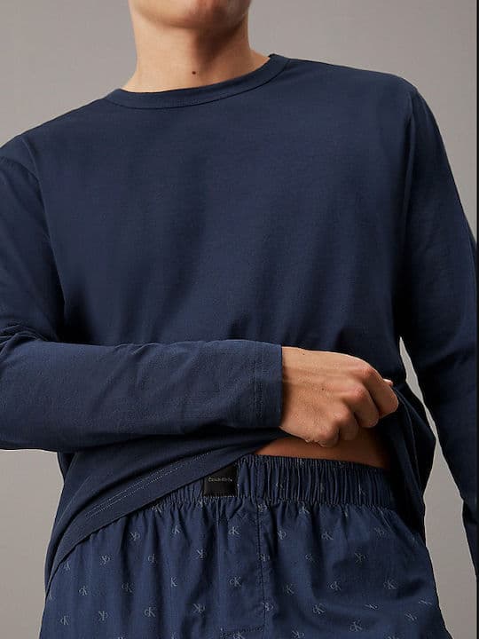 Ανδρικό Σετ Πυτζάμας Navy Μπλε Calvin Klein 000NM2751E-SX4