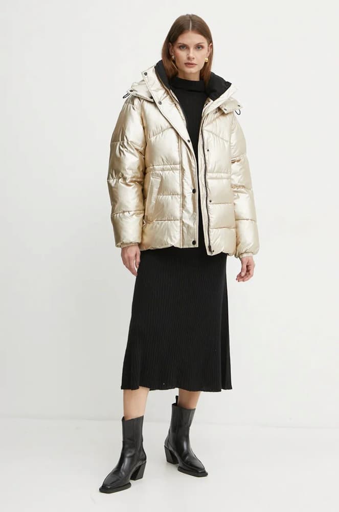 Γυναικείο Metallic Puffer Μπουφάν Χρυσό Karl Lagerfeld 246W1504-781 GOLD
